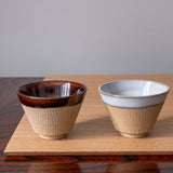 Half Glazed Sake Guinomi / Choko Cups