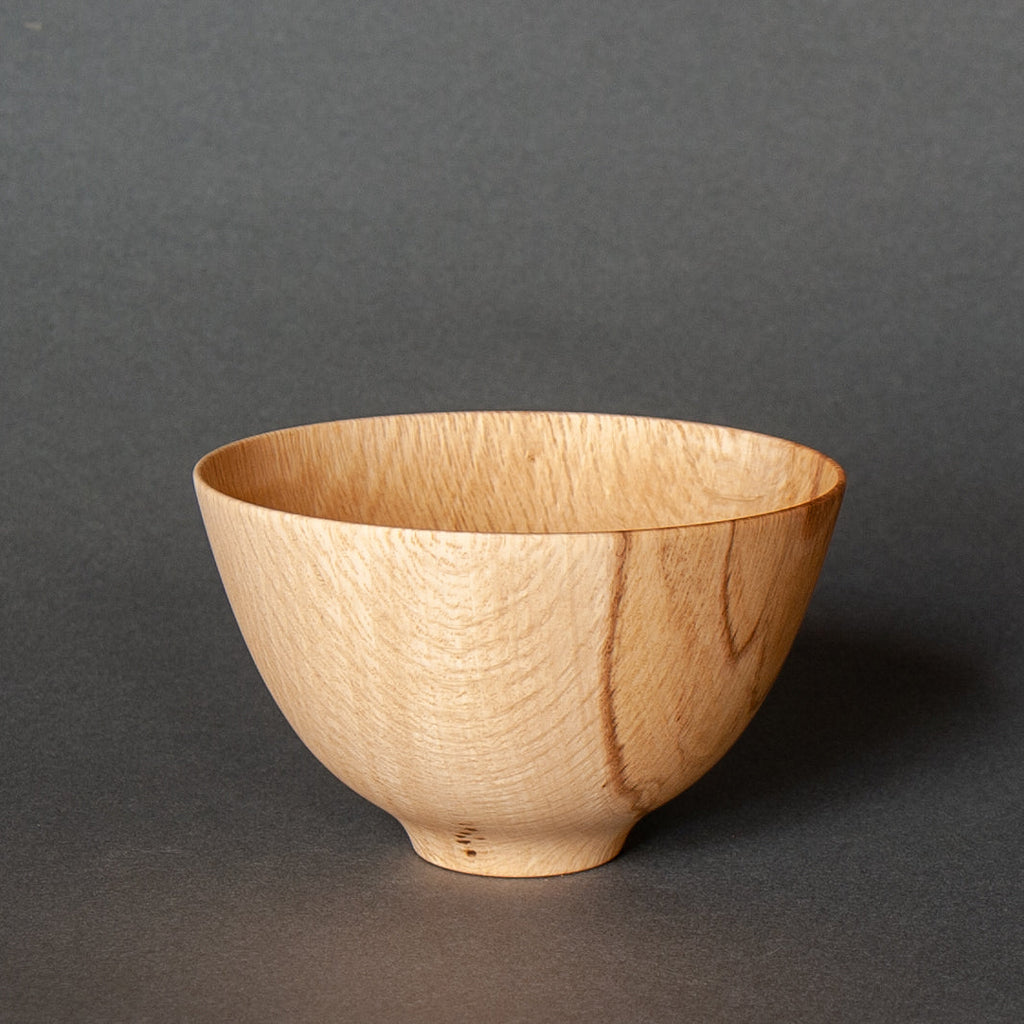Japanese shikki lacquer, spalted oak miso bowl