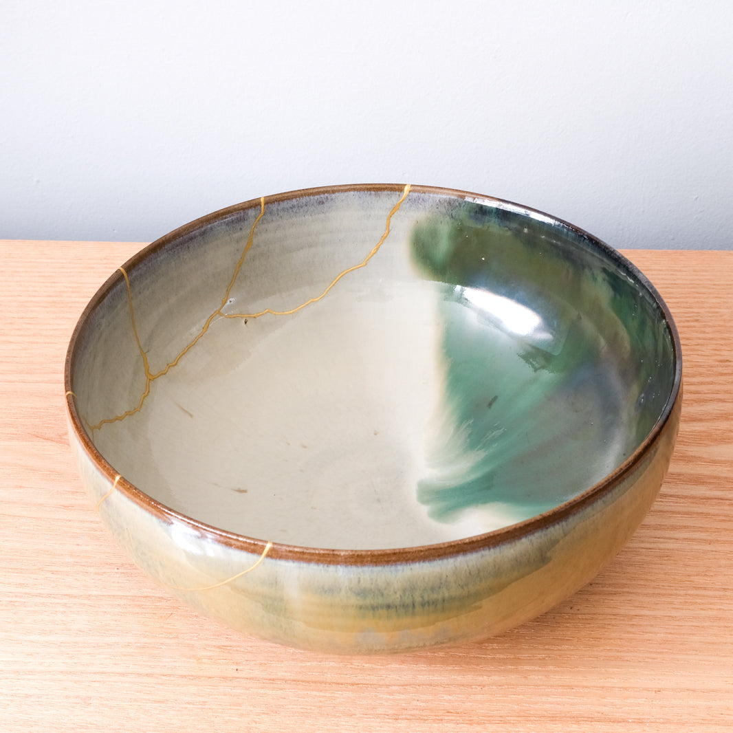 Kintsugi Takatori Green Bowl