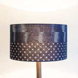 Japanese kasuri indigo dyed lampshade