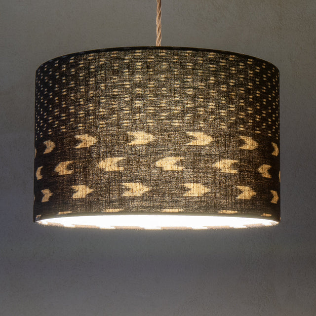 Persimmon and indigo Japanese light shade