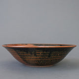 Tenmoku Handmade Fruit Bowl, Small - Side