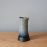 Beautiful Shirogeshi Blue and Grey Mini Vase, Handmade in Japan