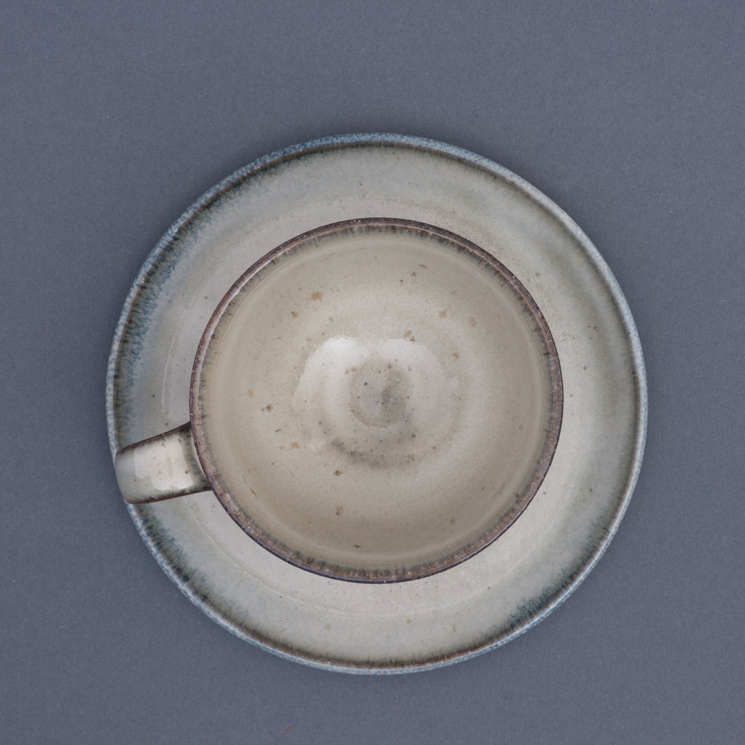 Aratsuchi Earthenware Cup & Saucer - Top