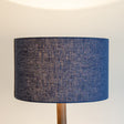 Cotton Tsumugi Textured Blue Lampshades On