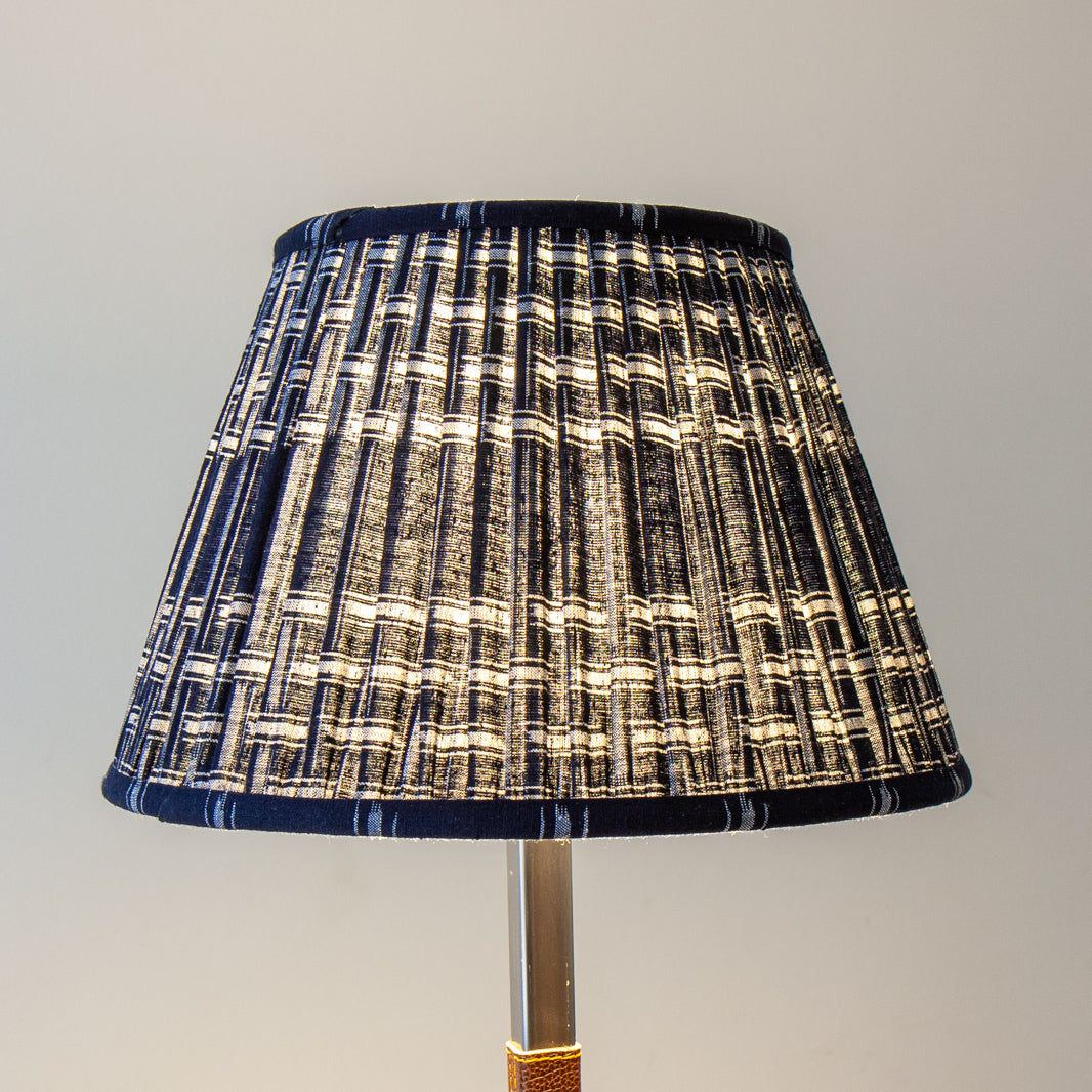 Ajiro Indigo Japanese Lampshade Unlit