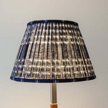 Ajiro Indigo Japanese Lampshade Unlit