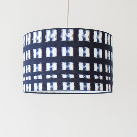 Sazanami kasuri lamp shade pendant unlit