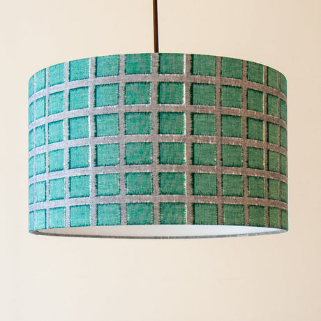 Sakata Green Squares Lampshades