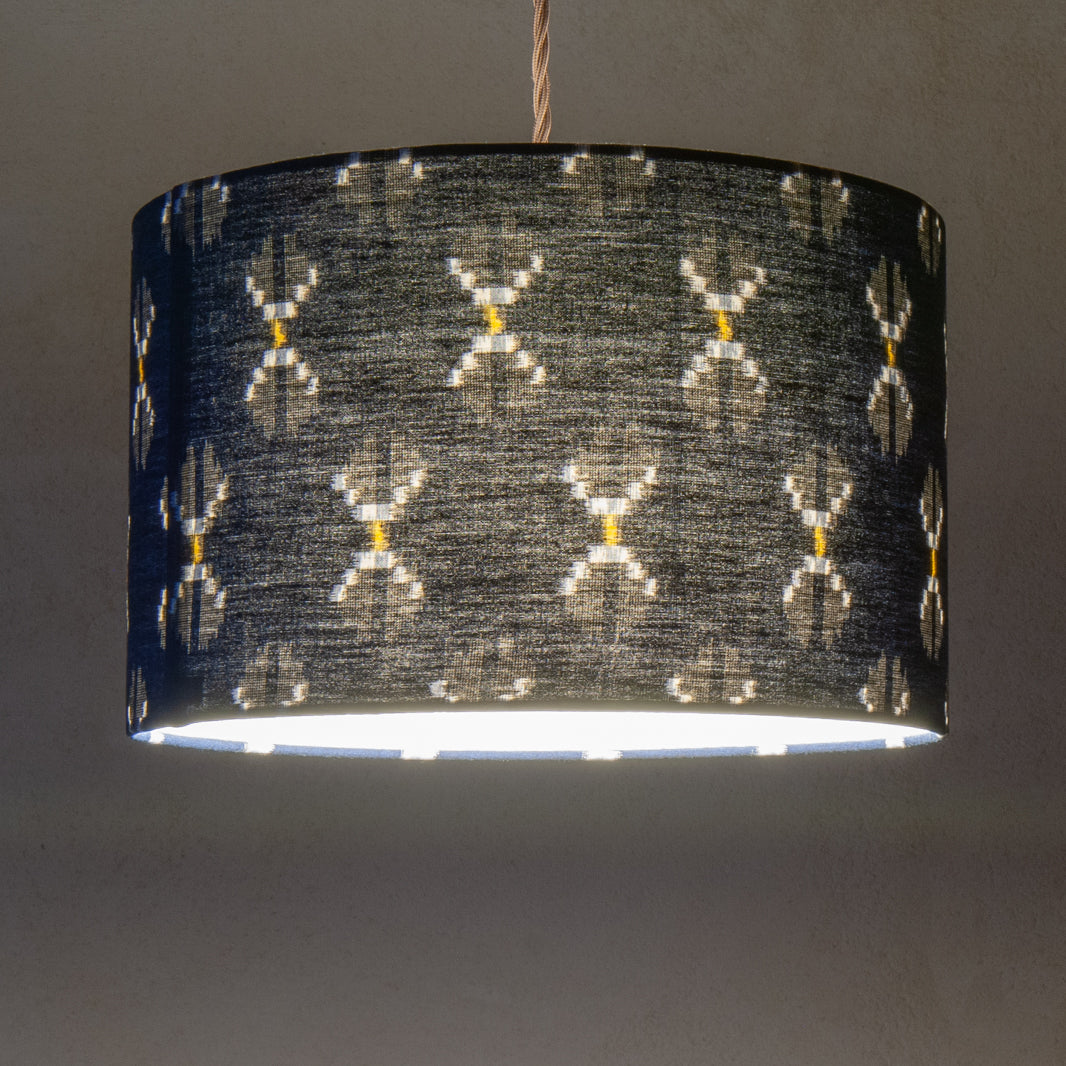 Deep blue Japanese indigo pendant shade