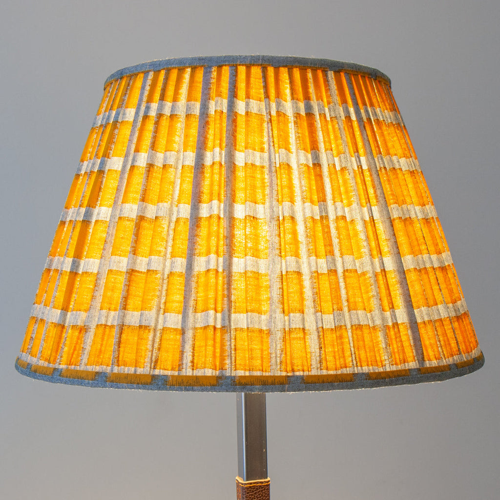 Yellow Japanese Cotton Soft Pleated Lampshades