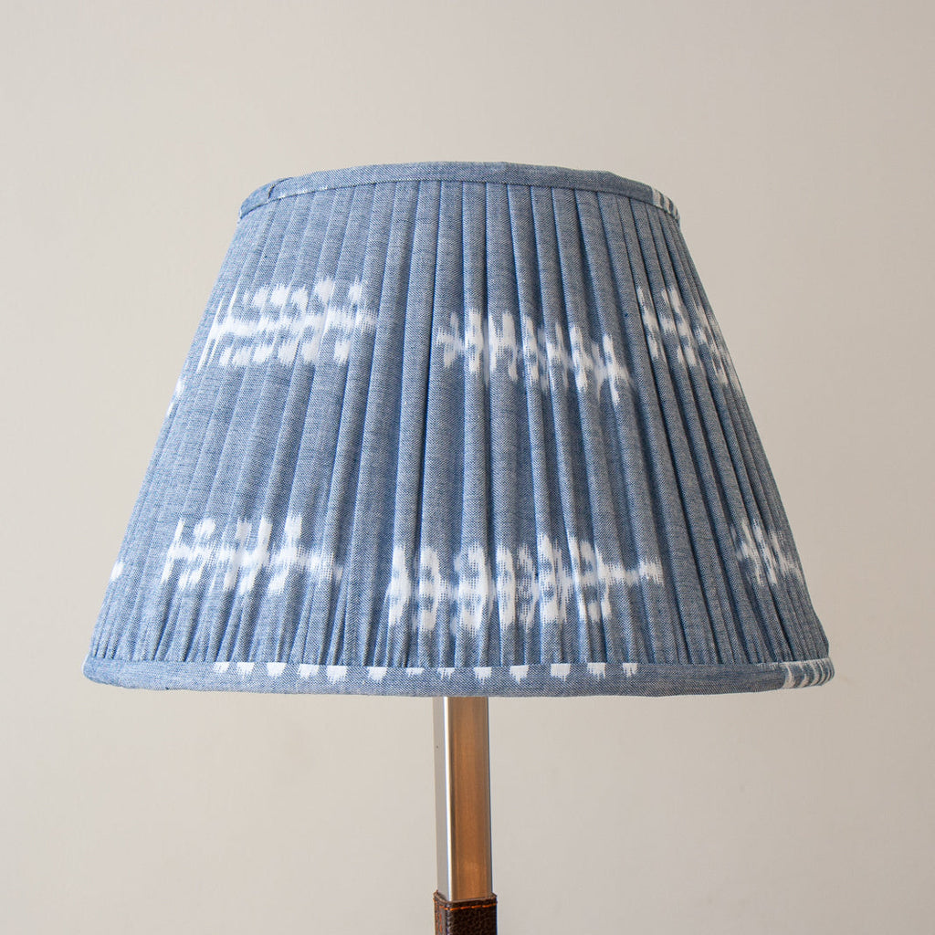 Soft Blue Grey Japanese Pleated Lamp Shades