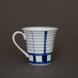 Shoji pattern hand-painted mug - straight