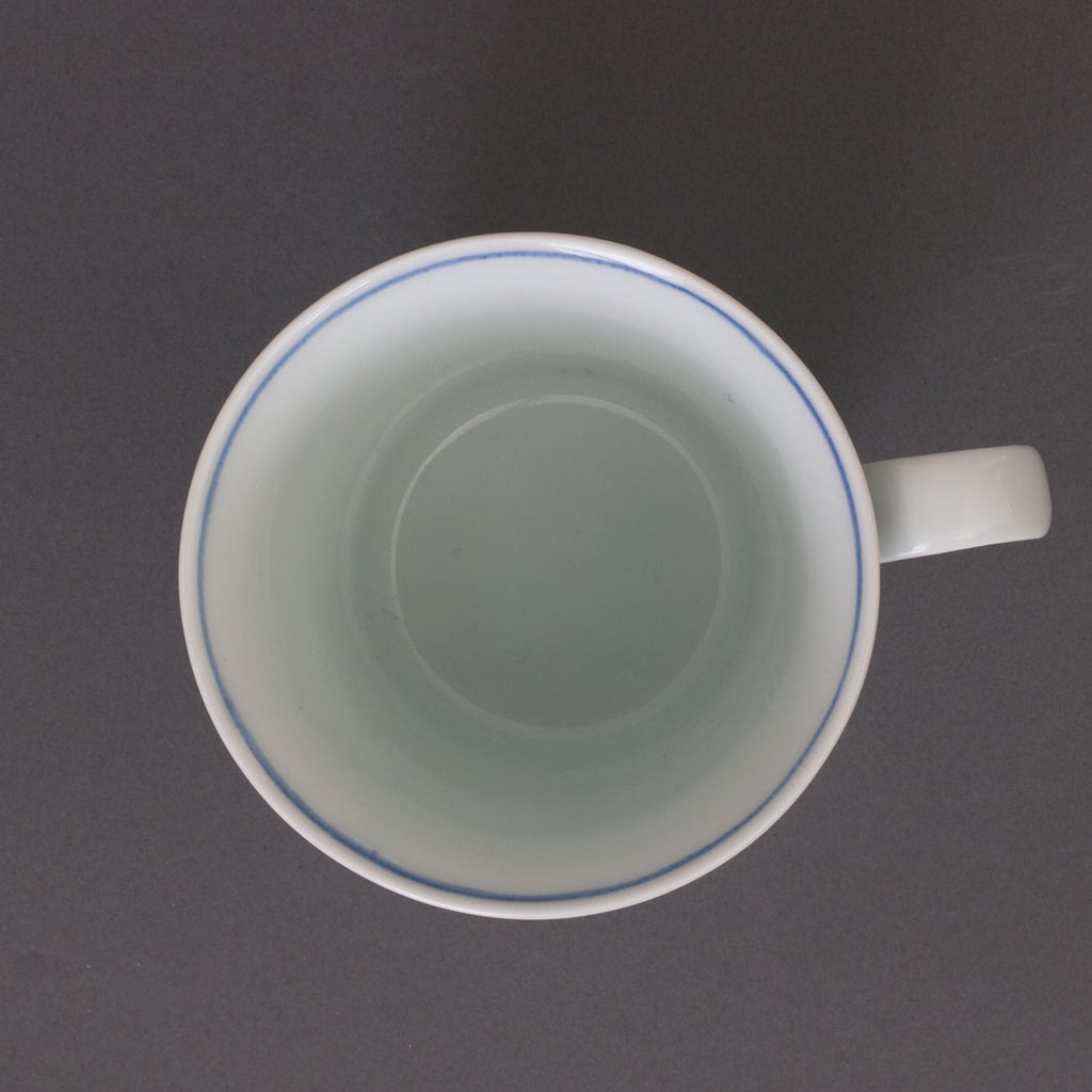 Shoji pattern hand-painted mug - top