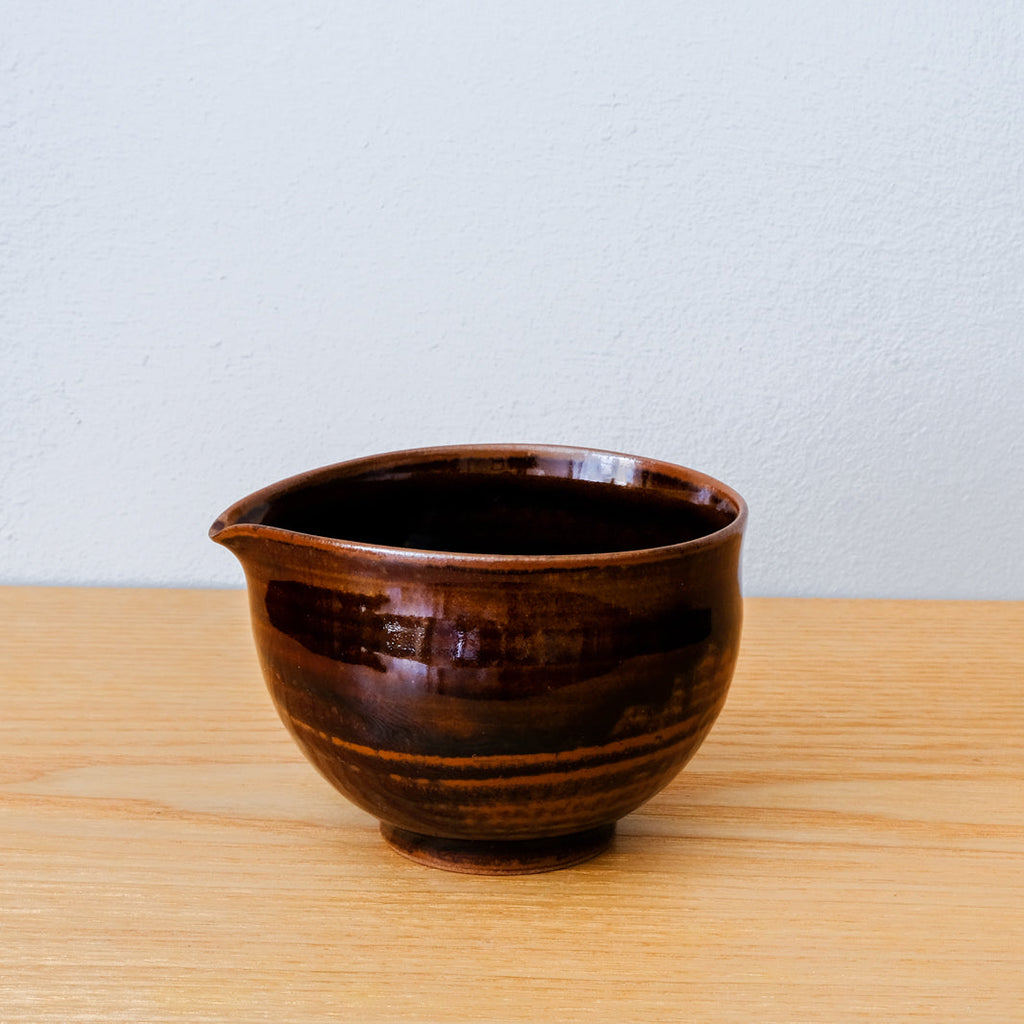 Small Sake pourer or jug, Ameyu glaze, Handmade in Japan