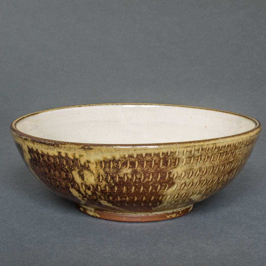 Wood-fired Japaese pottery Cereal Bowl - Side