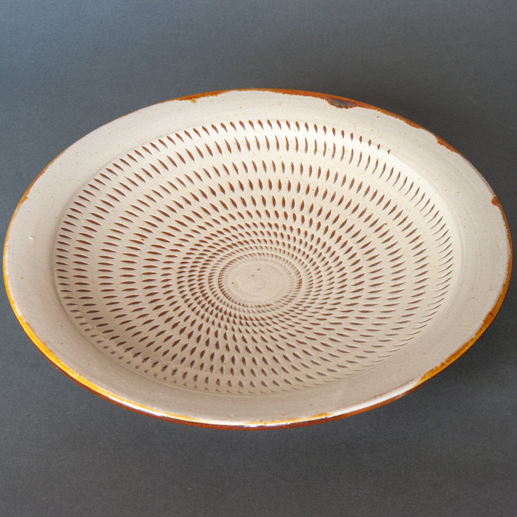 Handmade Japanese Plates, Tobikanna Decoration - Top