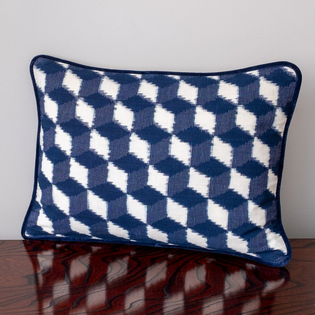 Diamond Indigo Cushion