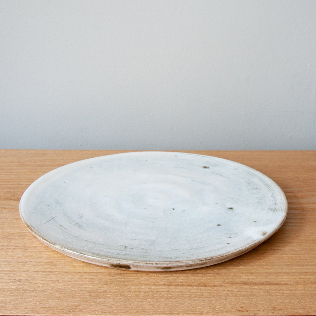 Donten Flat White Japanese Stoneware Plate